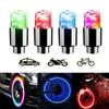 2/4/8pcs LED Tire Valve Stem Caps Neon Light Waterproof Wheel Spoke Lights LED Tire Lamp for Motorcycle Bicycle Car Accessories
