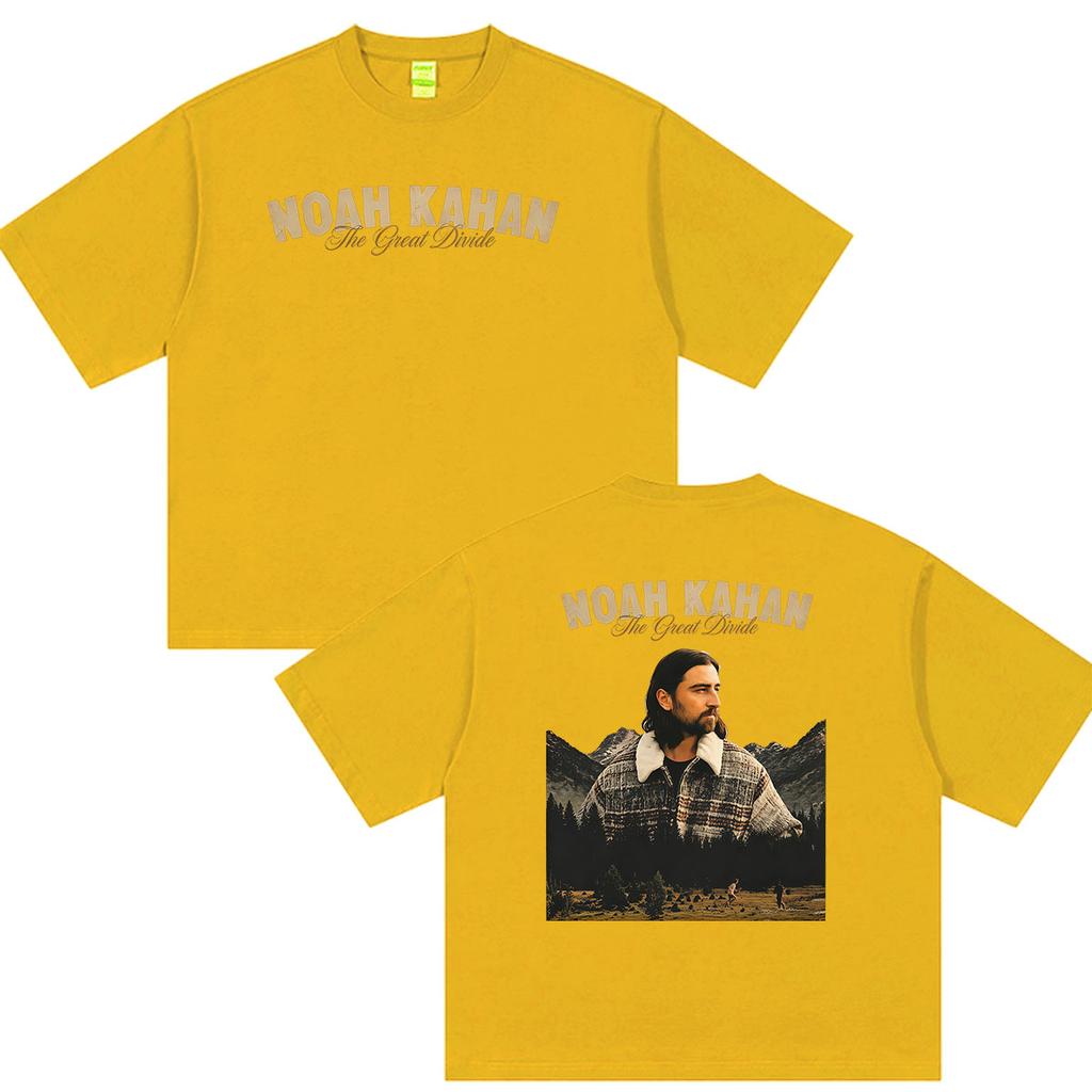Noah Kahan The Great Divide Tour 2026 Graphic T Shirts Unisexs Vintage Fashion Cotton Short Sleeve Tshirt Hip Hop Clothing Tshirt