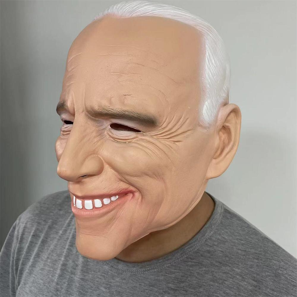 Latex Old Man Mask for Joe Biden for Halloween Cosplay Costume Party Props Gift
