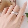 925 Sterling Silver Rings For Women Geometric Fine Jewelry Finger Adjustable Interware Sparkling Ring For Party Birthday Gift