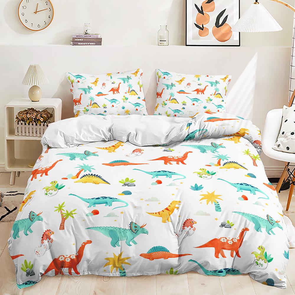 Three-Piece Animal Dinosaur Quilt Set Two-Piece Bedding Set
