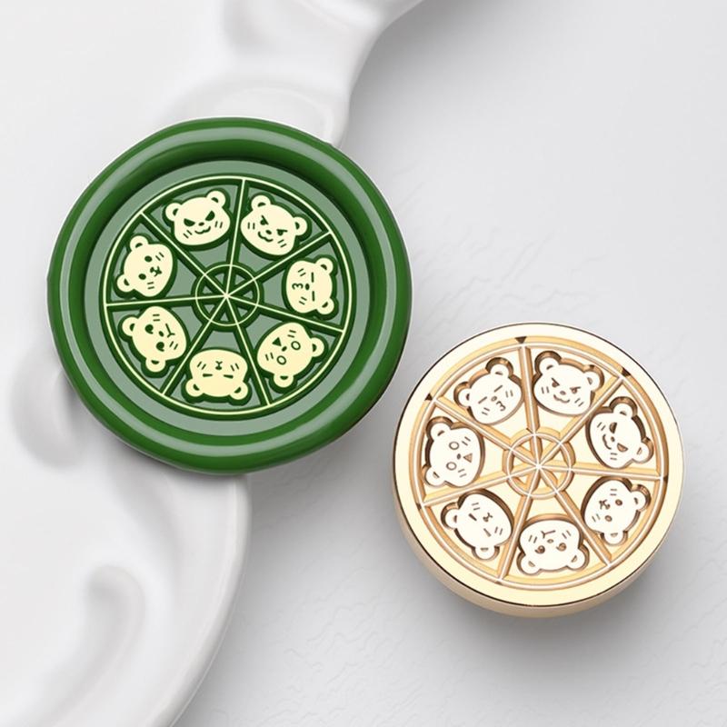 Vintage Seal Stamp Head Small Bear Animal Seal Stamp for Seal Envelope Card Party Invitation Packaging Christmas Wedding