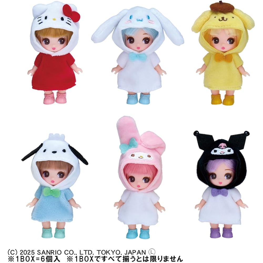 Takara Tomy Licca-chan Doll Sanrio Characters Collection DP-BOX Dress-Up Toy for Ages 3 and Up