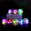 1pcs LED Glowing Diamond Ring Large Simulated Diamond Ring Birthday Halloween Party Props Colorful Glow Ring Light Finger Light