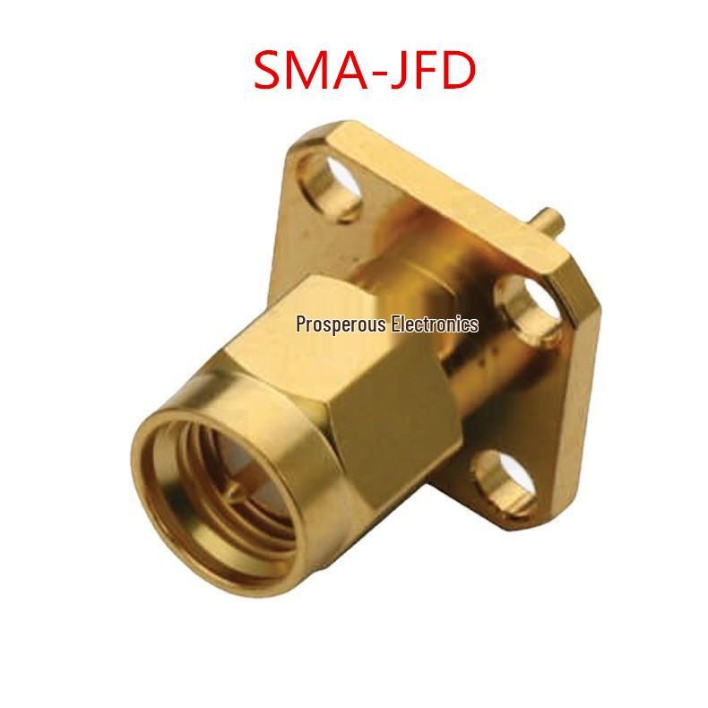 SMA-JFD4 Four-Hole Flange Mount Square Faceplate SMA Male Connector Socket