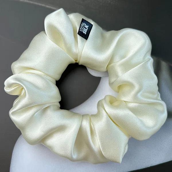 100% Seta di Gelso Elastici per Capelli Elastici per Capelli Elastici Grandi Corde Elastiche Portacoda di Cavallo per Donne Ragazze 19 Momme