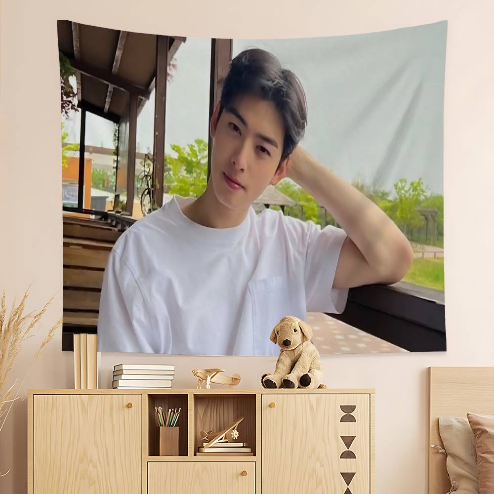 Kpop AAstro Cha Eun Woo Hippie Wall Hanging Tapestries Bohemian Wall Tapestries Mandala INS Home Decor