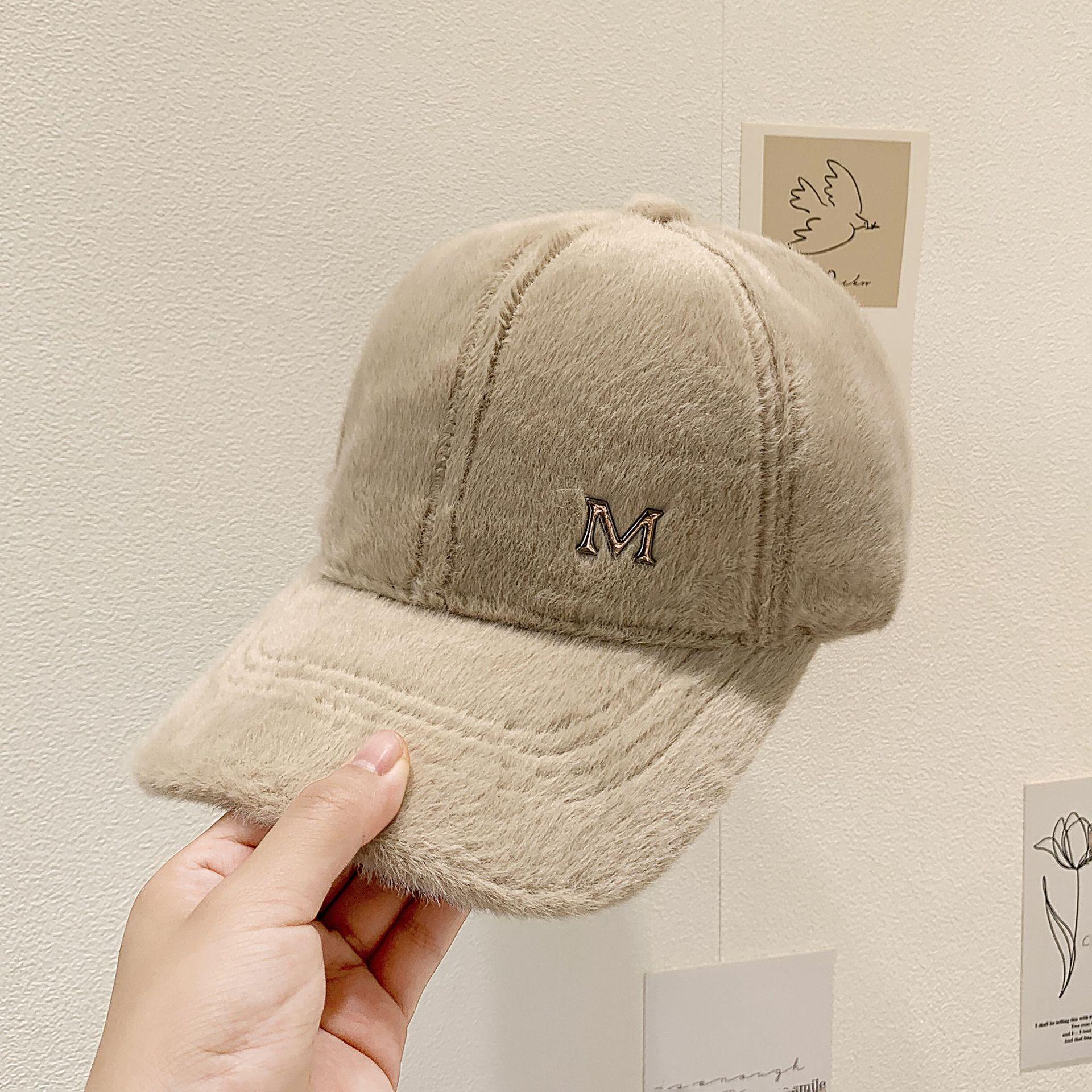 

Бейсболка Lamb s для осени и зимы, утолщенная и теплая замшевая флисовая универсальная шапка Duckbill adjustable хаки