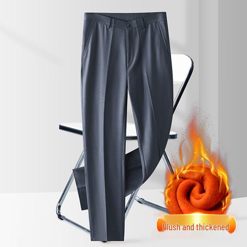 YILITON Men's Autumn/Winter Thickened & Fleece-lined Casual Pants YTMSDKY9201KR