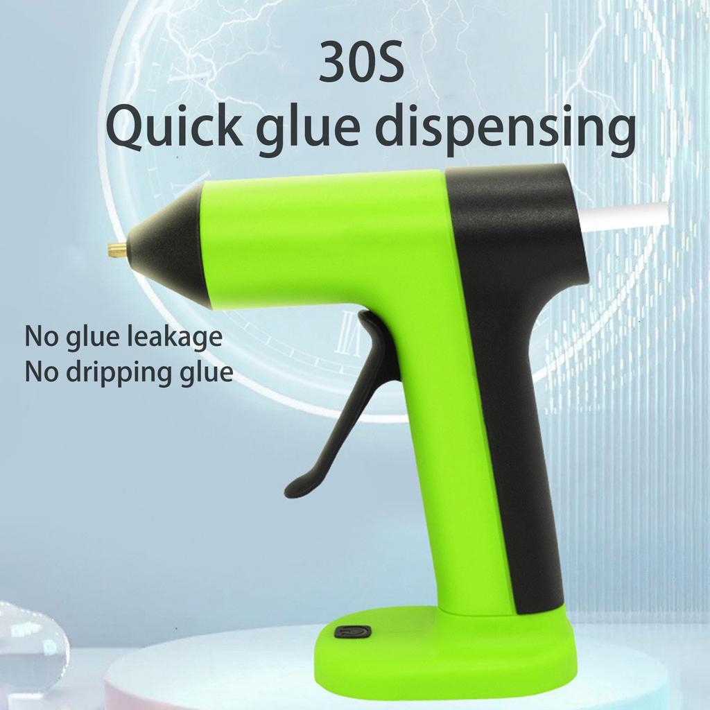 Pistola de Cola Quente Recarregável por USB Sem Fio Pistola de Cola Elétrica Portátil com Controle de Gatilho para Artesanato Projetos DIY e Reparos