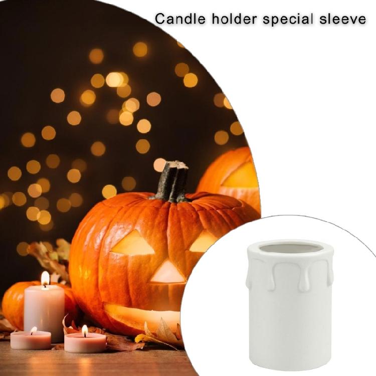 Elegant Chandelier Candle Light Socket Cover 10/20Pcs 44x60mm Plastic Sleeves for Candelabra Bases and Festival Decors