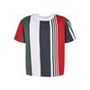 Urban Classics Boys Block Stripe Heavyweight All-Over Print Oversized T-Shirt