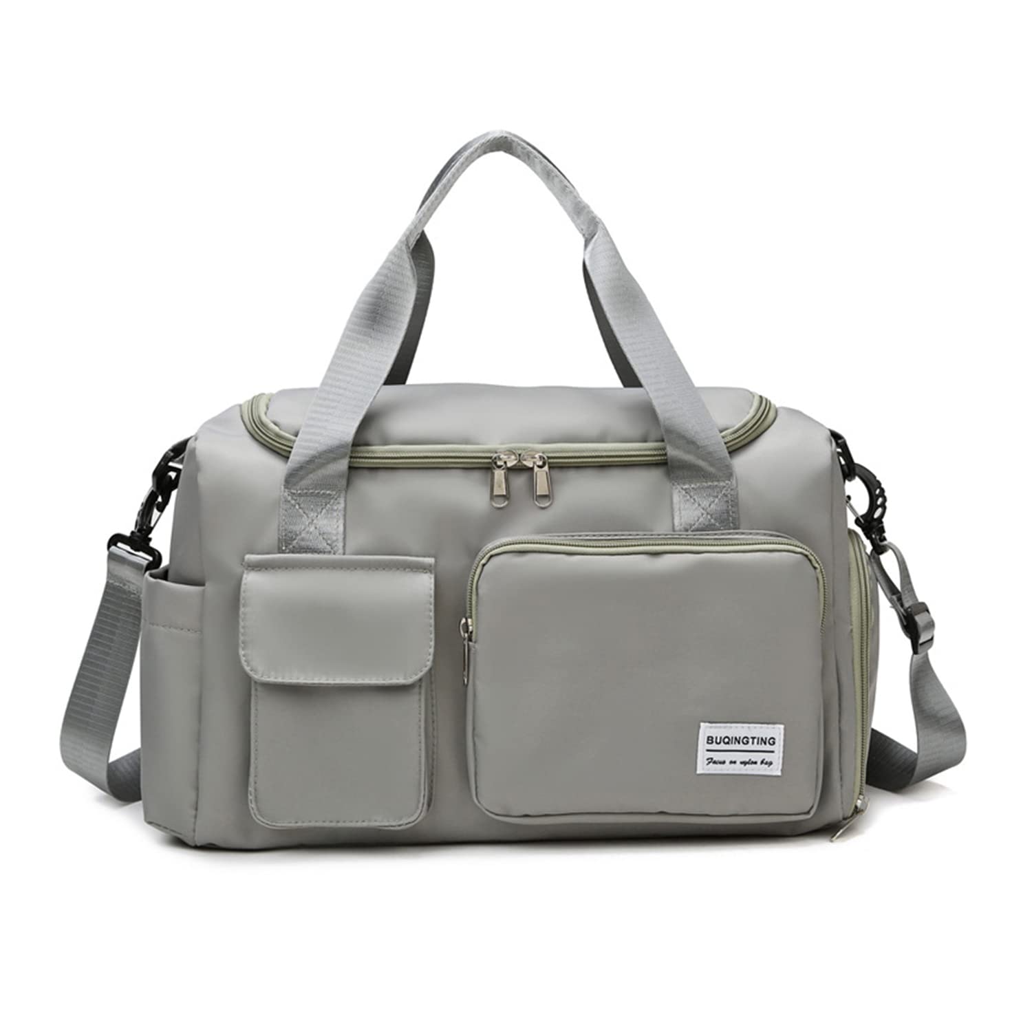 

Ganve Boston Bag for Men and Sports Bag with Shoe Waterproof Outdoor Travel Bag for Large Capacity Gym Swimming Lightweight Drum Multifunctional