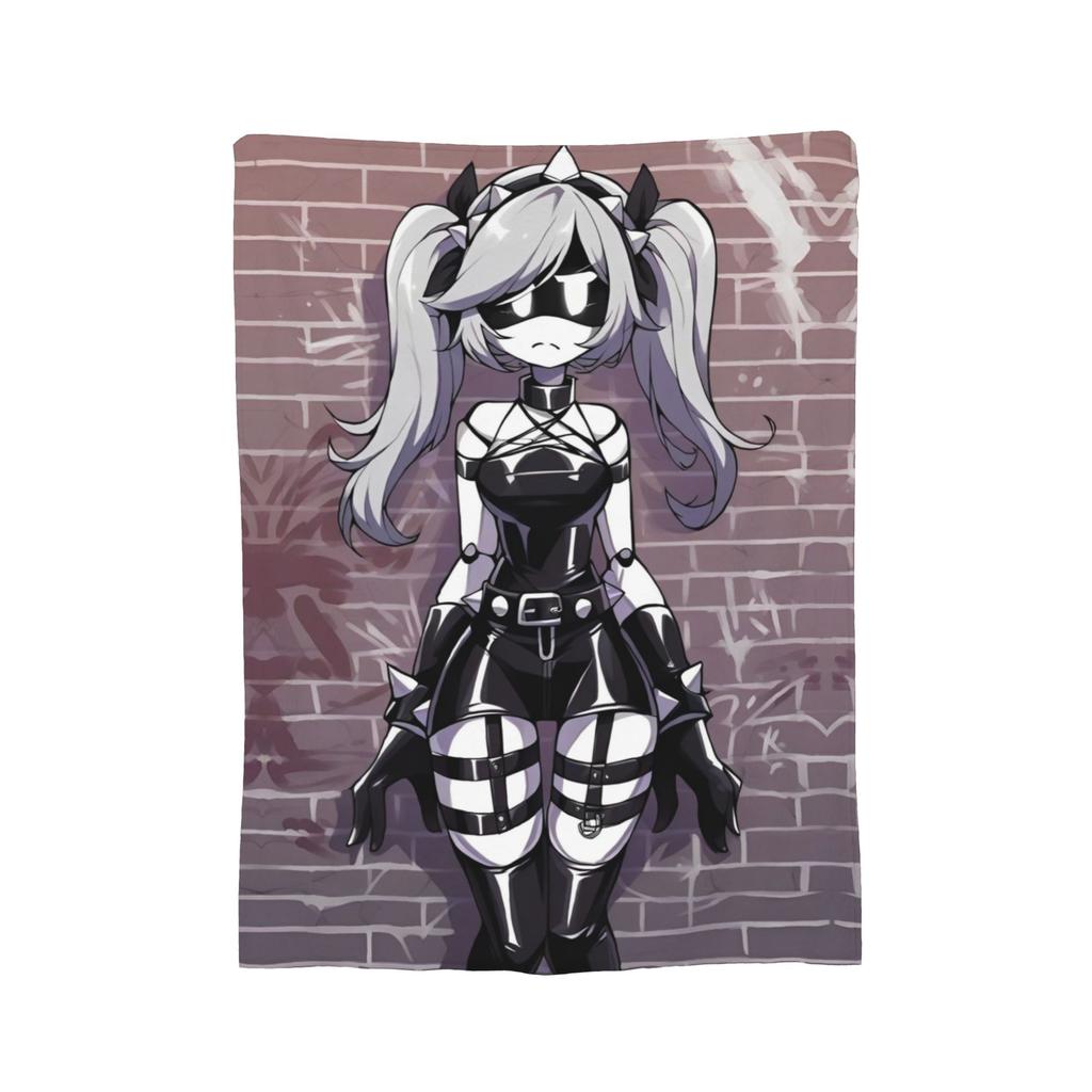 Murder Drones  Fleece Throw Blankets Uzi Doorman Aesthetic Blanket for Bed Bedroom Super Warm Bedroom Quilt,