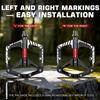 BUCKLOS Mountain Bike Pedals Aluminum Alloy Non-Slip Bicycle Pedals with Reflectors DU Bearings Bicycle Platform Pedals 9/16''