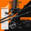 Beginner's Complete Long-Casting Lure Fishing Rod Set with Guide Ring