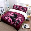 "Sparkling Unicorn Rose Pattern Design"  Kid's and Adults' Bedroom Decor, Exquisite Three-piece Bedding Set Gift