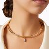 Water Drop Pendant Necklace Simple Opening Collarbone Collar Adjustable Necklace