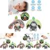 Glow Breathing Avocado Donkey Plush Toy With Pp Cotton Filling For Kids Stuffed Animal