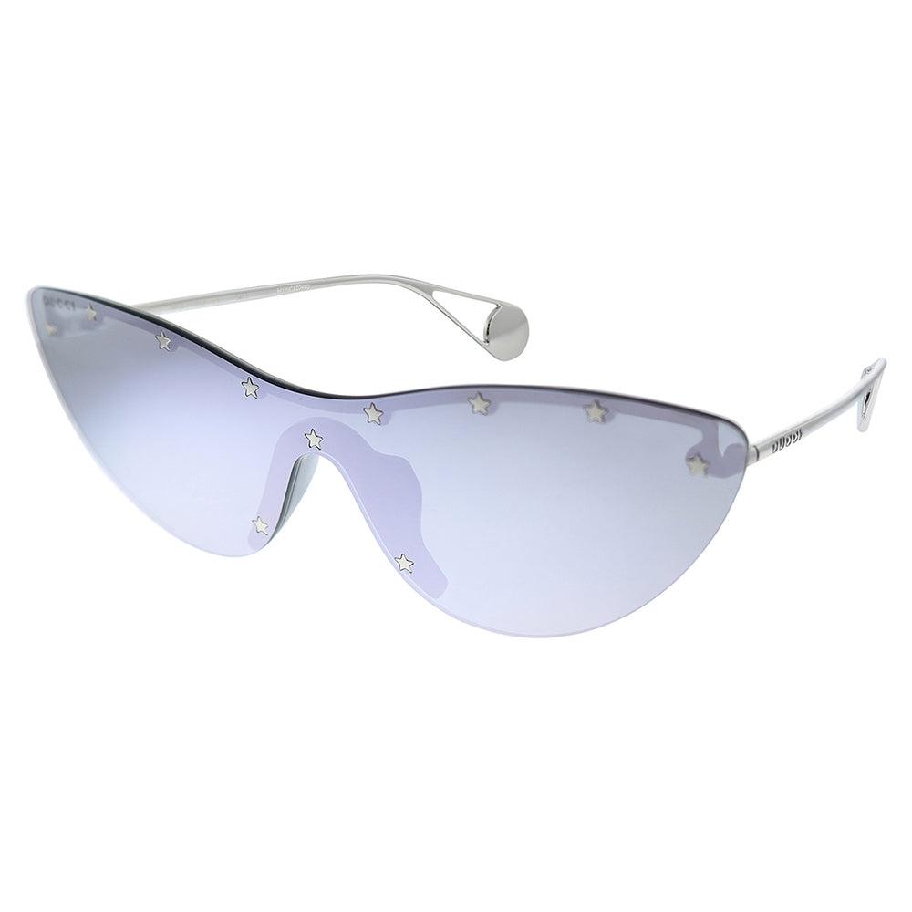 

Gucci GG 666S 002 Женские солнцезащитные очки кошачий глаз серебристый