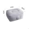 Inflatable Foot Rest Quickly Inflate and Deflate Travel Footrest Soft Flocked Surface