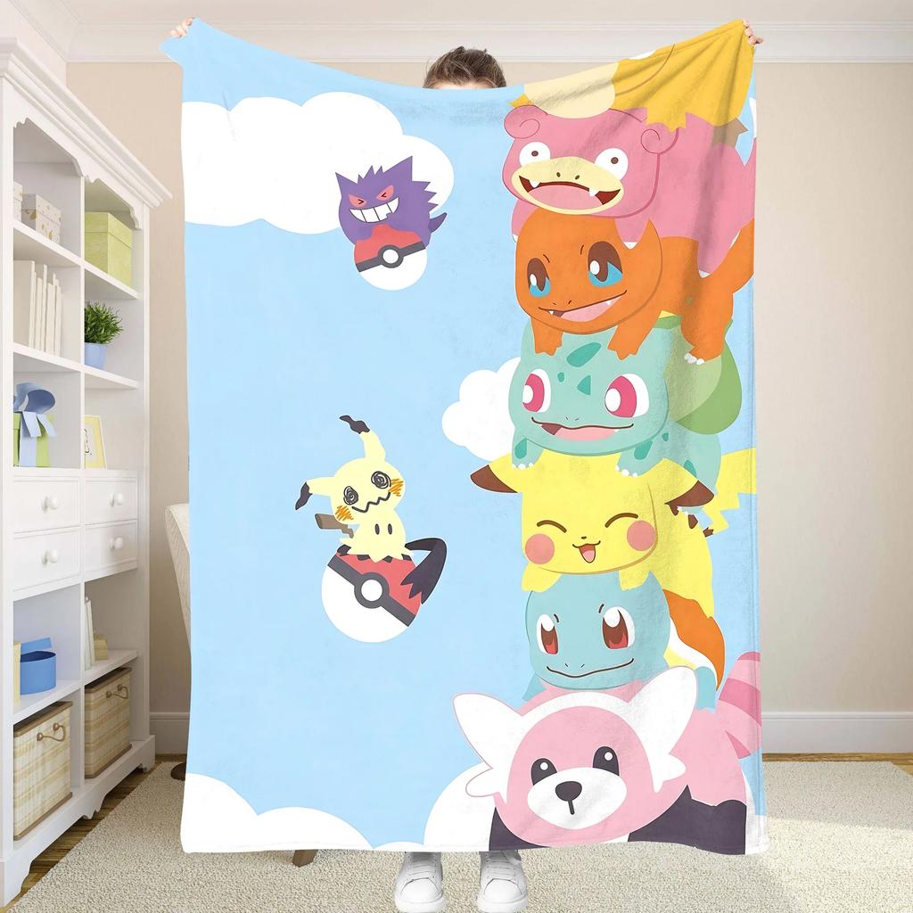 Fluffy Soft Blankets and Throws P-Pokemon Baby Blanket Summer Comforter Bedspread on the Bed Anime Home Decoration Cooling Sofa