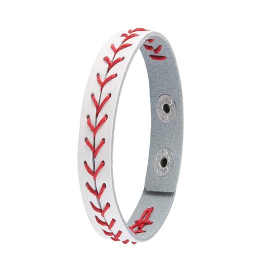 Baseball Bracelet Bright Color Ultralight Non-Fading Wear Resistant Adjustable Unisex Sports Wristband Bangle Gifts