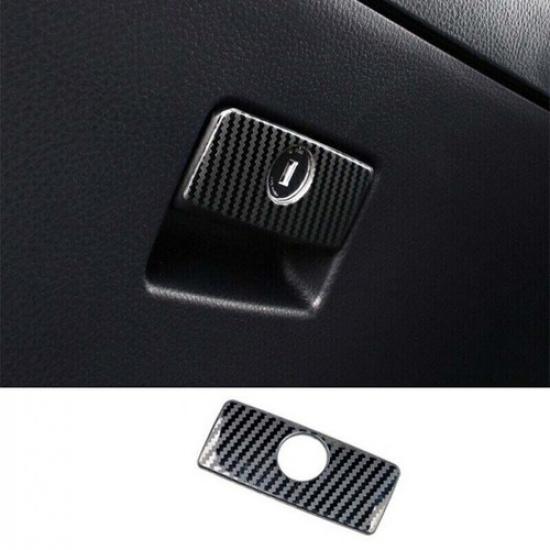 For Toyota Highlander Co-Pilot Handle 2014- Steel Carbon Fiber Cover Trim