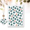 4PCS Christmas Clay Transfer Paper 95x138mm Water Soluble Paper Clay Transfer Sheets for Clay Earring Jewelry Making