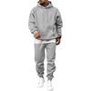 Men's Hooded Sweatsuit Set with Loose Fit for Fall Winter Casual Athletic Wear