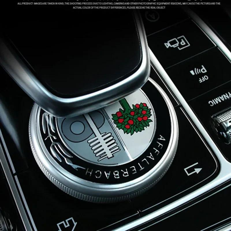 Bivfzz1 2025 W124 W210 HOT 1 Pcs Car Multimedia Buttons Cover Car Badge Emblem Interior Sticker For Mercedes Benz AMG GLC GLE E CLA GLA