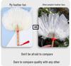 Handheld Goose Feather Fan for Summer - Classic Style for Children & Adults