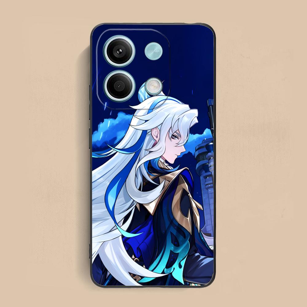 Game GI Neuvillette Matte TPU Mobile Phone Case for Xiaomi Redmi Note 14 13 12 11 S Pro Plus 4G 5G Colorful Printing Cover
