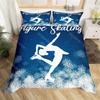 Set Copripiumino Sport Ginnastica Arcobaleno Acquerello Tie Dye Set Biancheria da Letto Queen Microfibra Coperta Trapuntata Cheerleading Per Amante dello Yoga