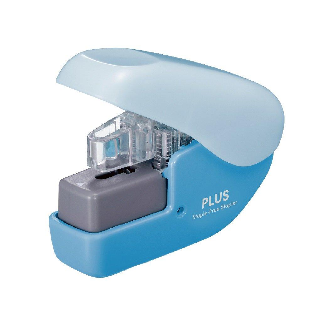 

Plus Needleless Paper Clinch Stapler, Mini, Blue, SL-104NB, 31-112 синий