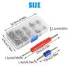 102pcs R134a Car A/C Air Conditioning Valve Cores Tool Kit Fit For 1/4" 5/16" Service Ports To Remove And Install The Valve Core