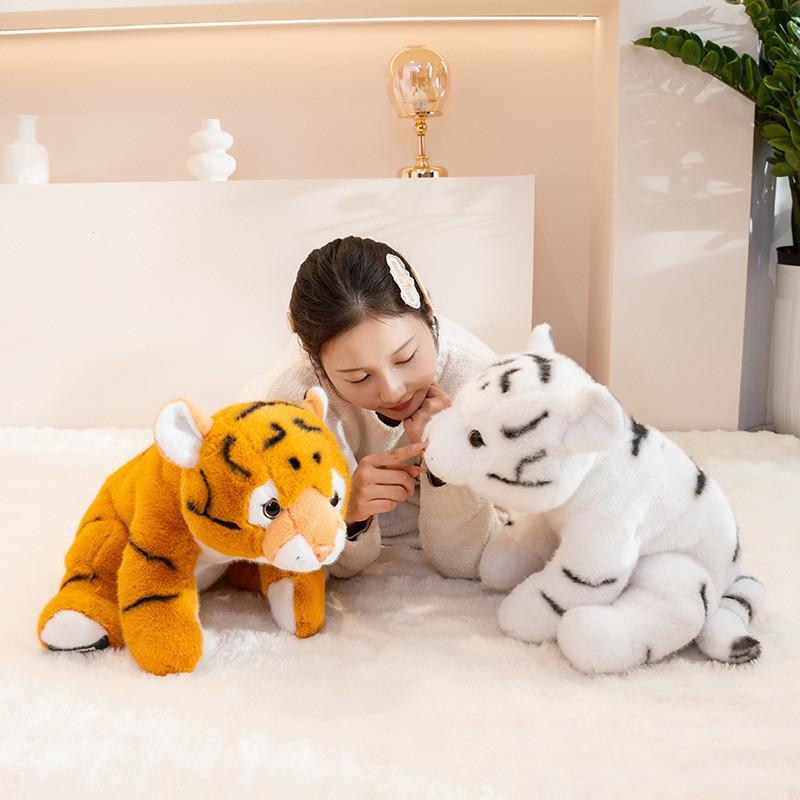 Tiger Adorable Plush Toys Cute Cartoon Boys Companion Bedtime Doll Soothing