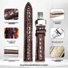 Pebble Grain Cowhide Waterproof Watch Strap - Soft, Sweatproof, Unisex, National Style