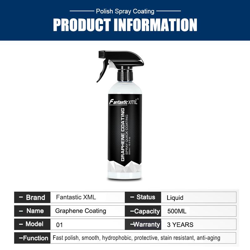 Graphene Nano Car Paint Coating Spray - Crystal Glaze & Sealant Wax