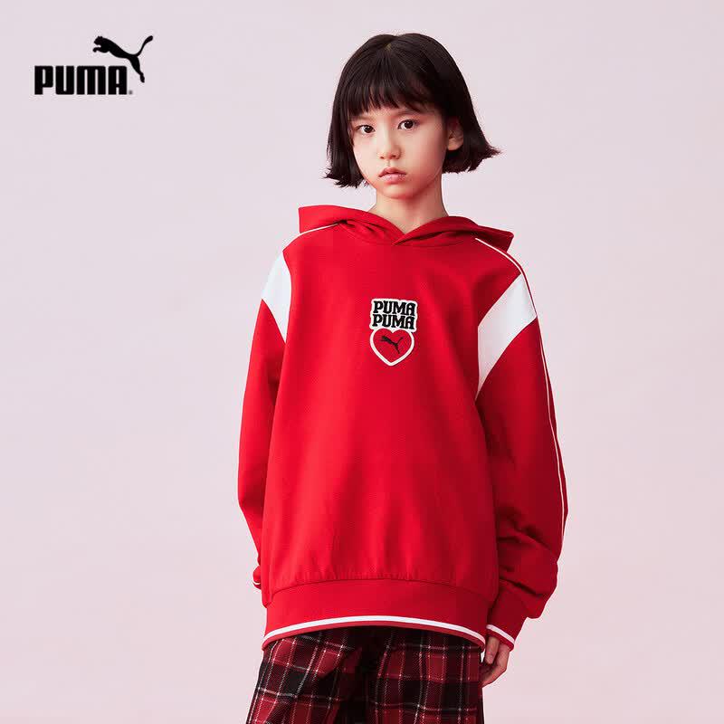 PUMA Kids' Long Sleeve Hooded Sweatshirt