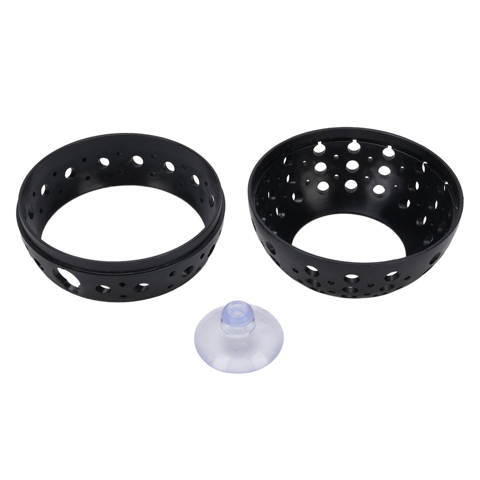 

Аквариумная пещера-лежанка для рыб, украшение для аквариума, укрытие-домик для рыбок петушков с присоской для креветок чёрный