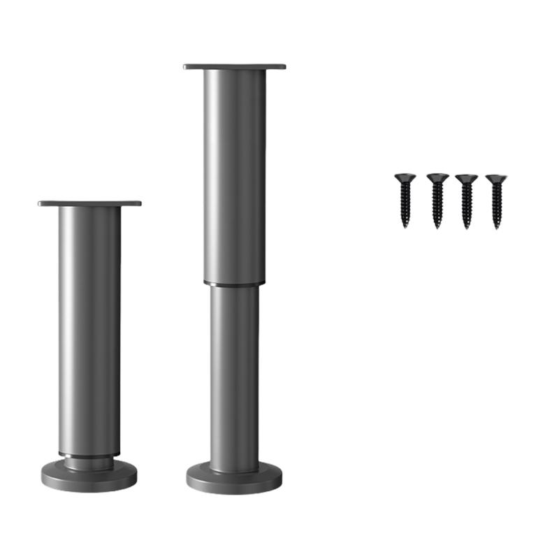 Packung mit 2 verstellbaren Stahlmöbelbeinen Sofabeine Couchbeine Stoßdämpfende Fußpolster für Schreibtische Sofas Regale & Kommoden