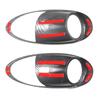ABS Carbon Fiber For Nissan 370Z 2009-2010 Car Inner Door Bowl Handle Decorative Frame Sticker Car Interior Accessories