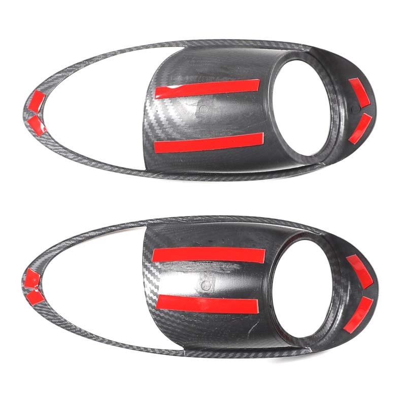 ABS Carbon Fiber For Nissan 370Z 2009-2010 Car Inner Door Bowl Handle Decorative Frame Sticker Car Interior Accessories