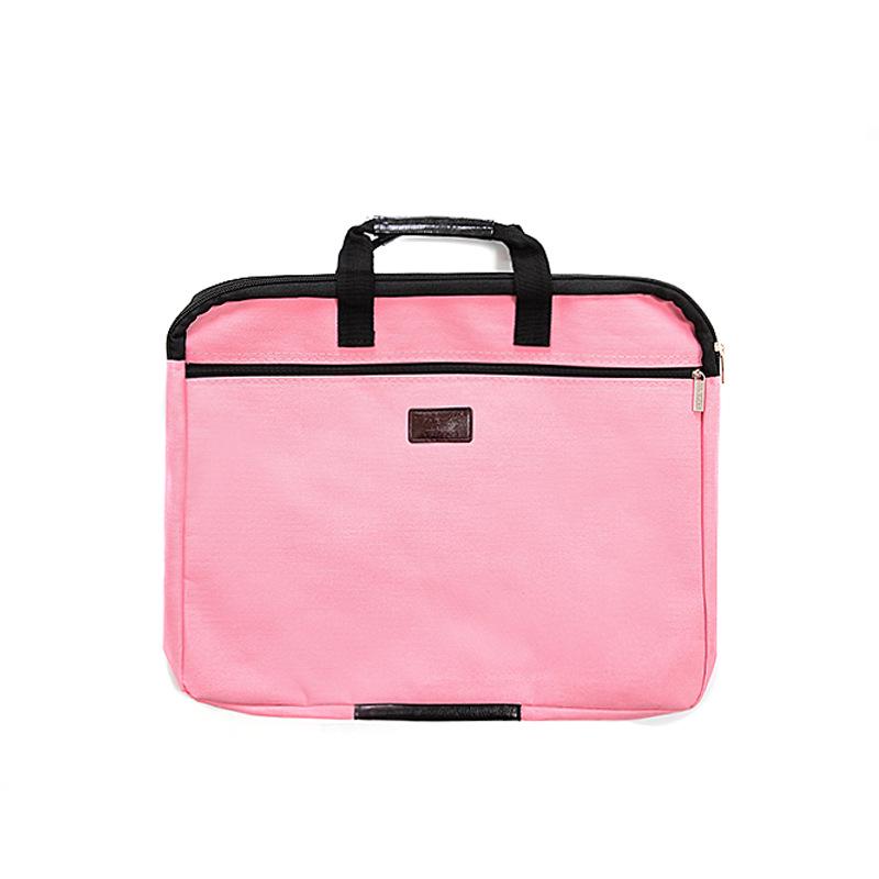 A4 Waterproof Double-Layer Canvas Conference and Document Bag with Logo Printing