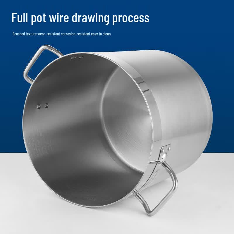 Stainless Steel Composite Bottom Soup Pot with Lid