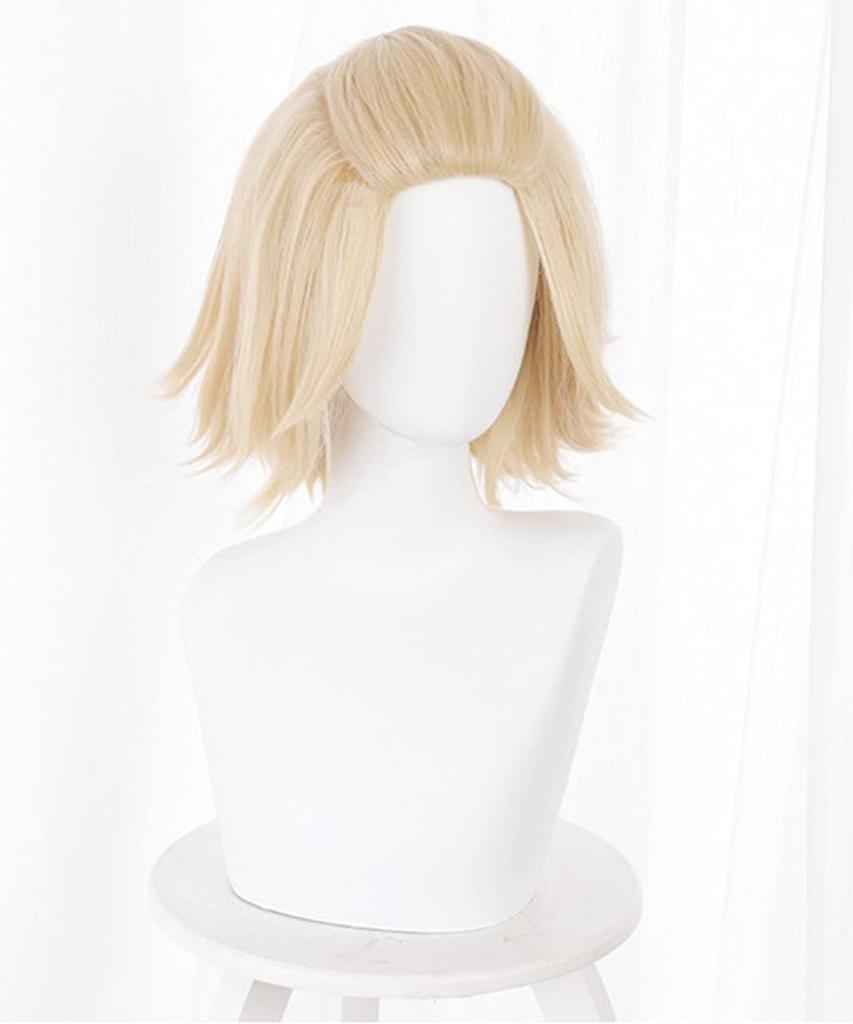 [Milky Time] Tokyo Revengers Mikey Cosplay 5-Piece Set, Uniform, Sano Manjiro, Leader, with Wig (L)
