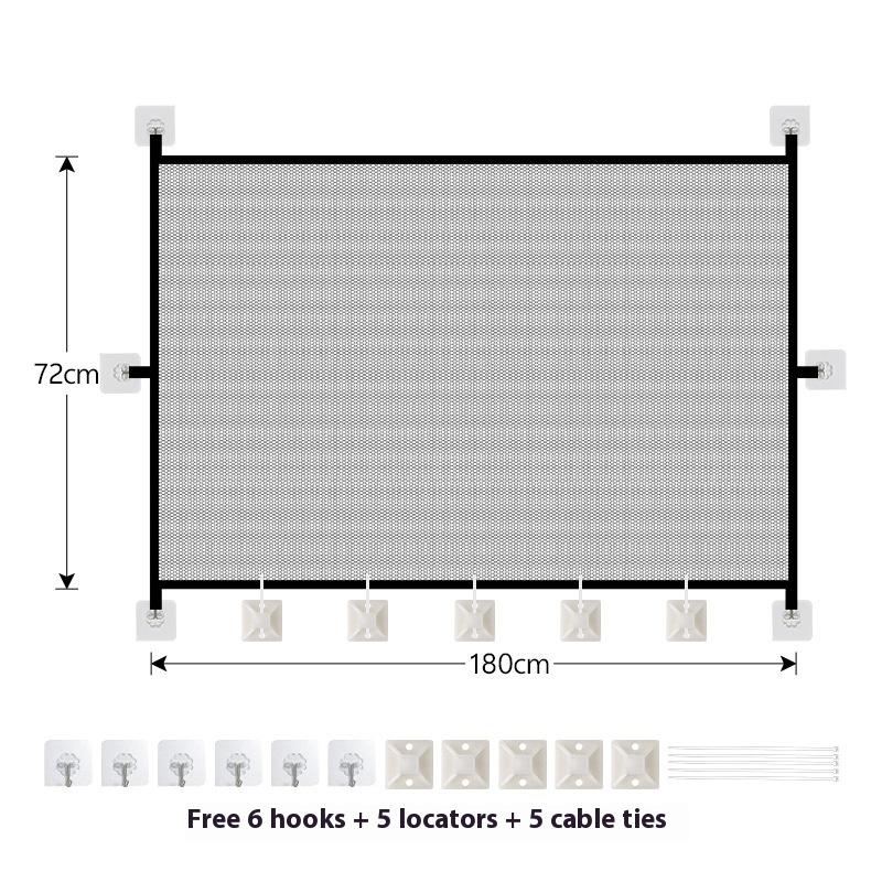 Clôture Pliable pour Chien Filet d'Isolation pour Animaux Barrière de Sécurité Porte Magique pour Animaux Sécurité Bébé