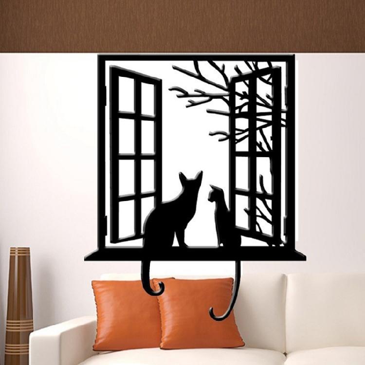 Carbon Steel Cutting Dies Window Cats Embossing Die Cut Stencils For Scrapbooking Card Making Embellishment Packaging