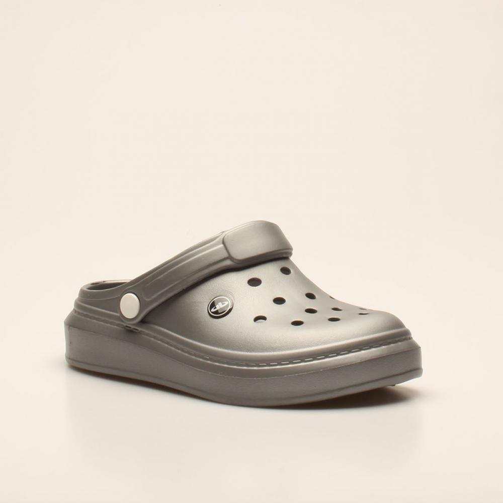 Graue Unisex-Hausschuhe